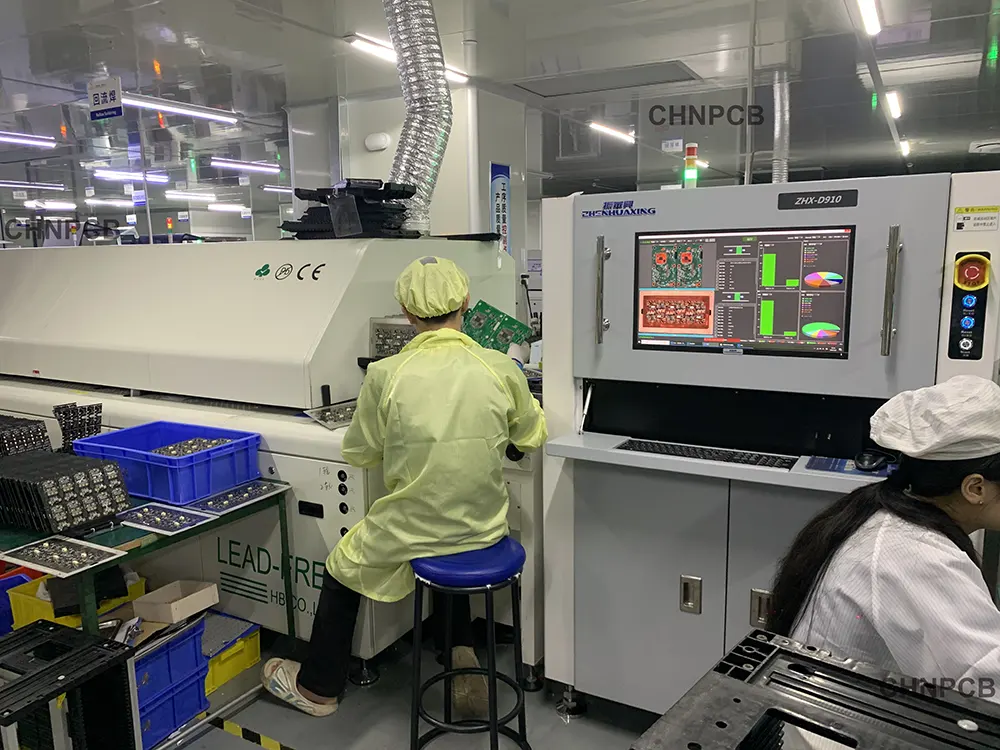 这是 WordPress 媒体库的图片 SEO 字段，按如下填写： 替代文本（Alt Text） AOI automated optical inspection PCB assembly CHNPCB SMT factory