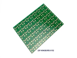 KB-5152 22F single-sided PCB panel array with green solder mask manufactured by CHNPCB using Kingboard substrate China